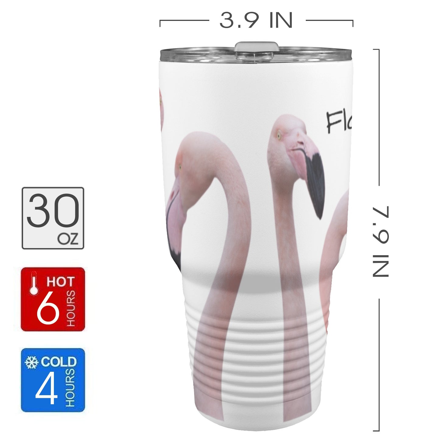 Flamingo Life® Insulated Stainless Steel Tumbler (30oz)