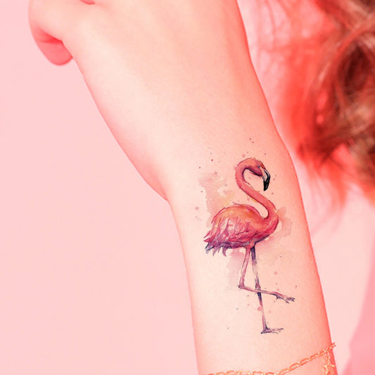 Flamingo Temporary Tattoo