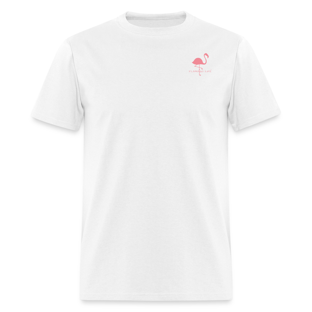 Flamingo Life® Unisex Classic T-Shirt - white