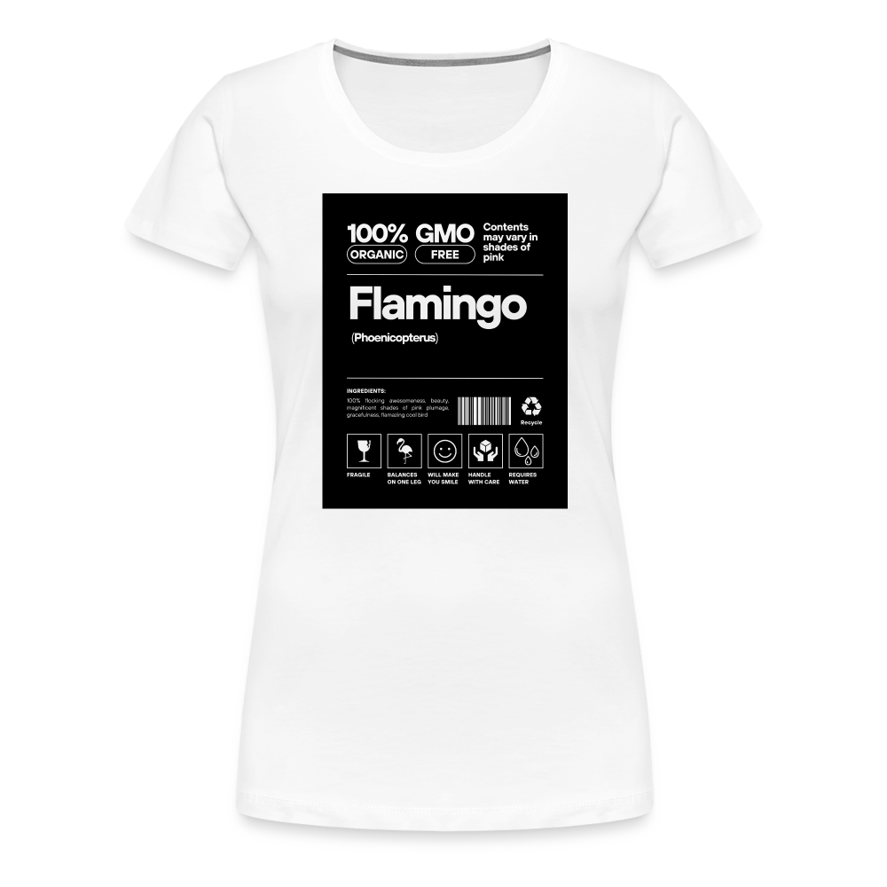 Flamingo Facts Women’s T-Shirt - white