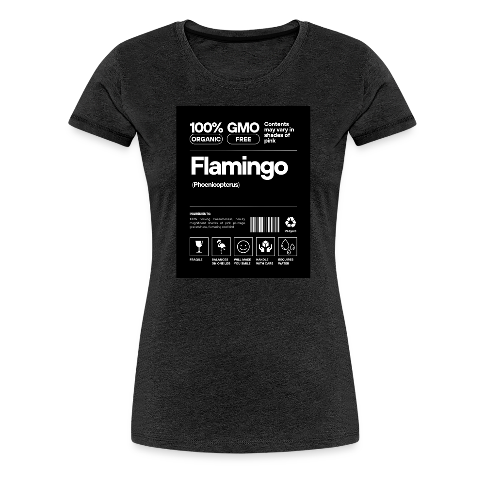 Flamingo Facts Women’s T-Shirt - charcoal grey