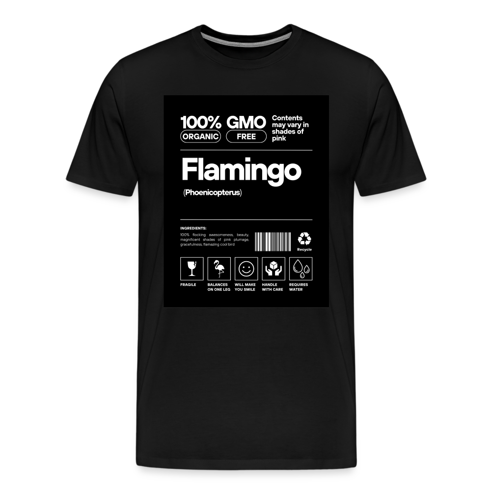 Flamingo Facts Men's T-Shirt - black