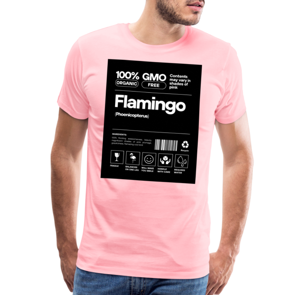Flamingo Facts Men's T-Shirt - pink