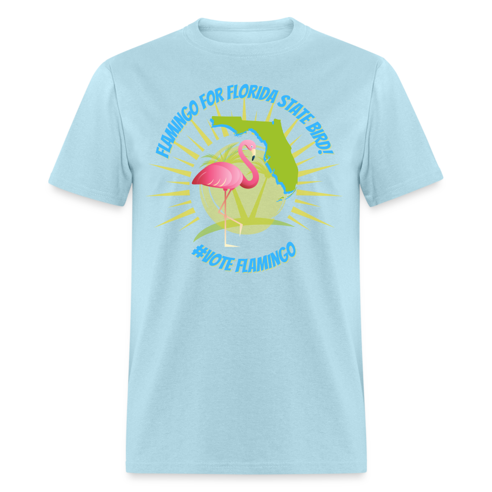 Flamingo For Florida State Bird Unisex T-Shirt - powder blue