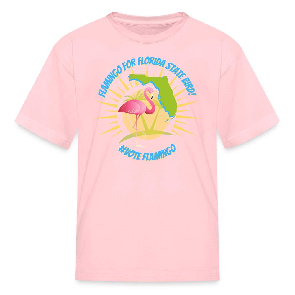 Flamingo For Florida State Bird Kids' T-Shirt - pink