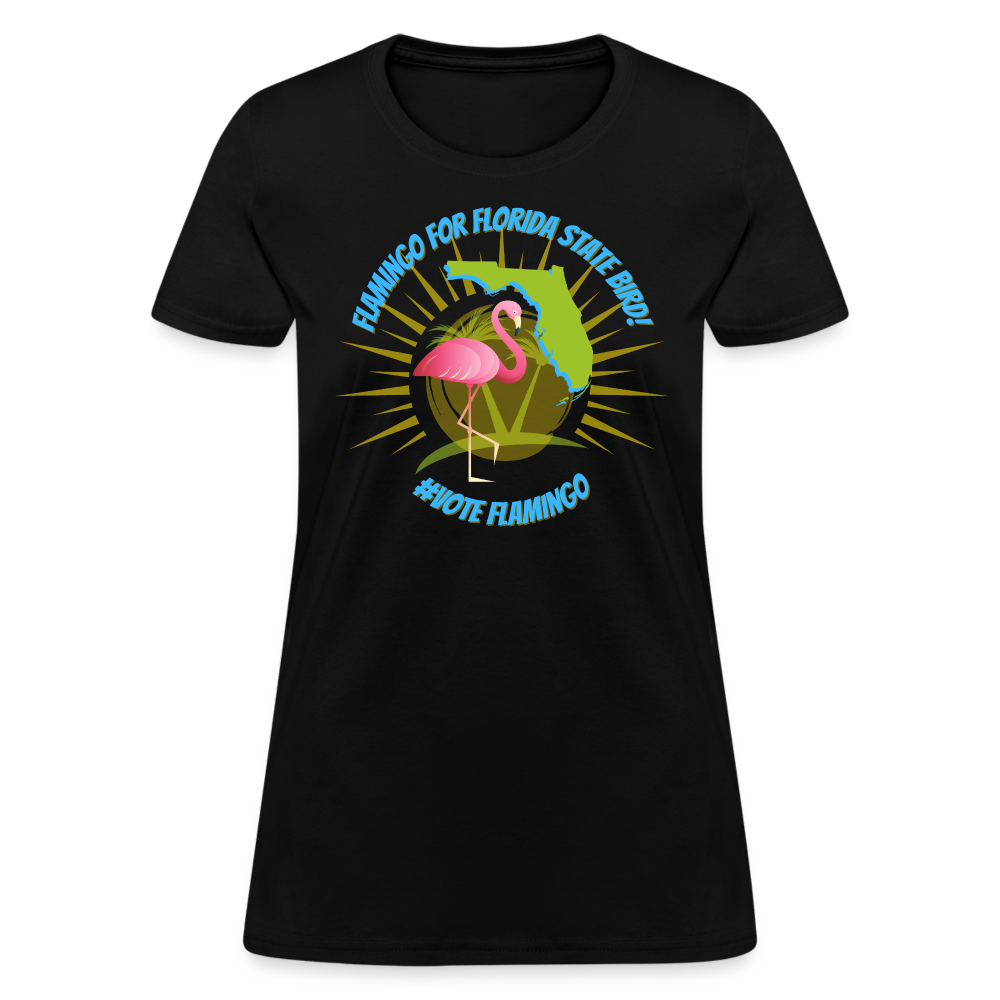 Flamingo For Florida State Bird Women's T-Shirt - black