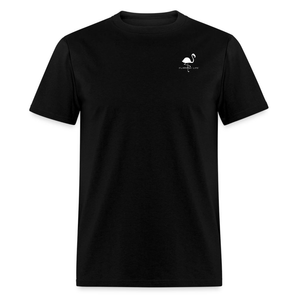 Easily Distracted by Flamingos Unisex Classic T-Shirt - black