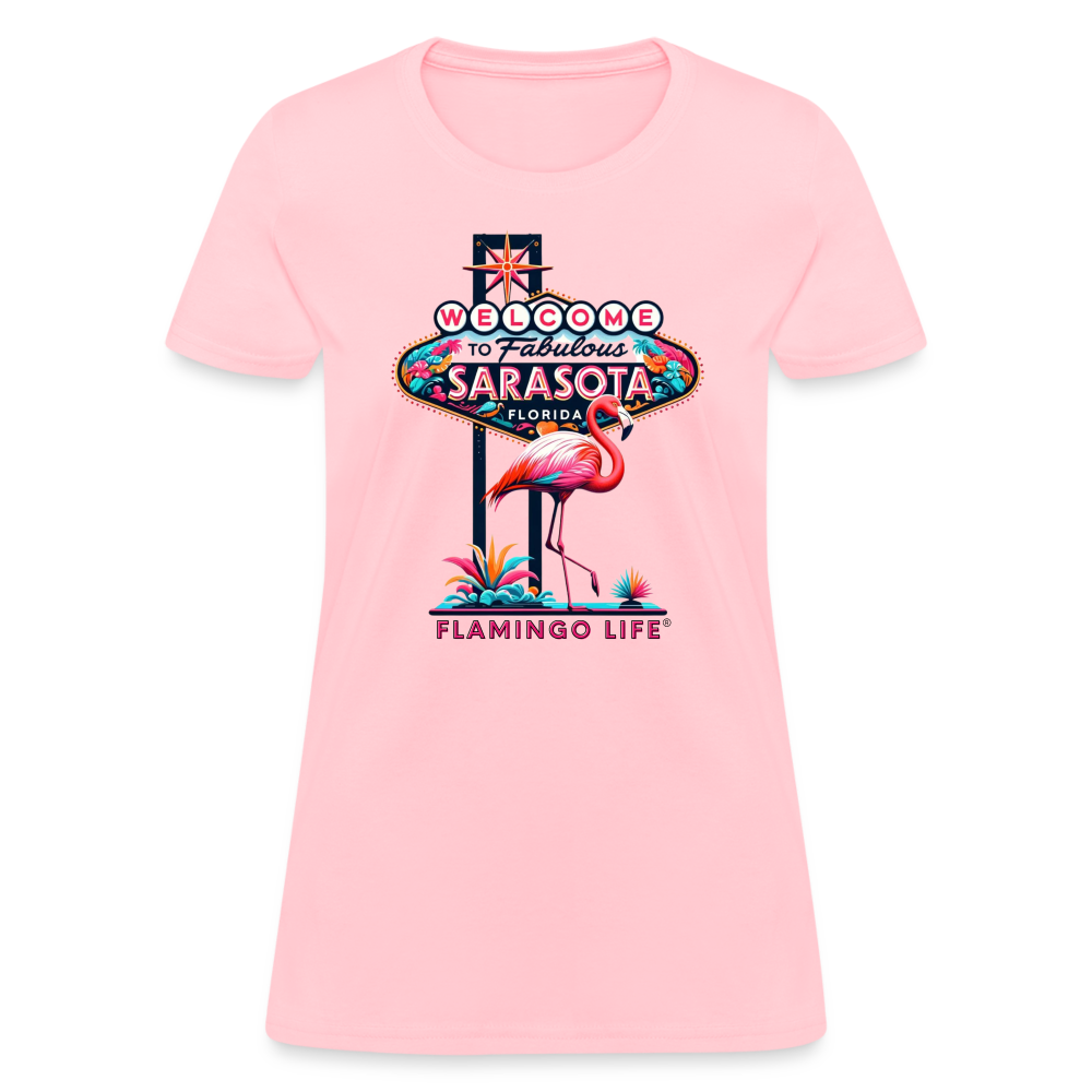 Welcome to Sarasota Women's T-Shirt - pink