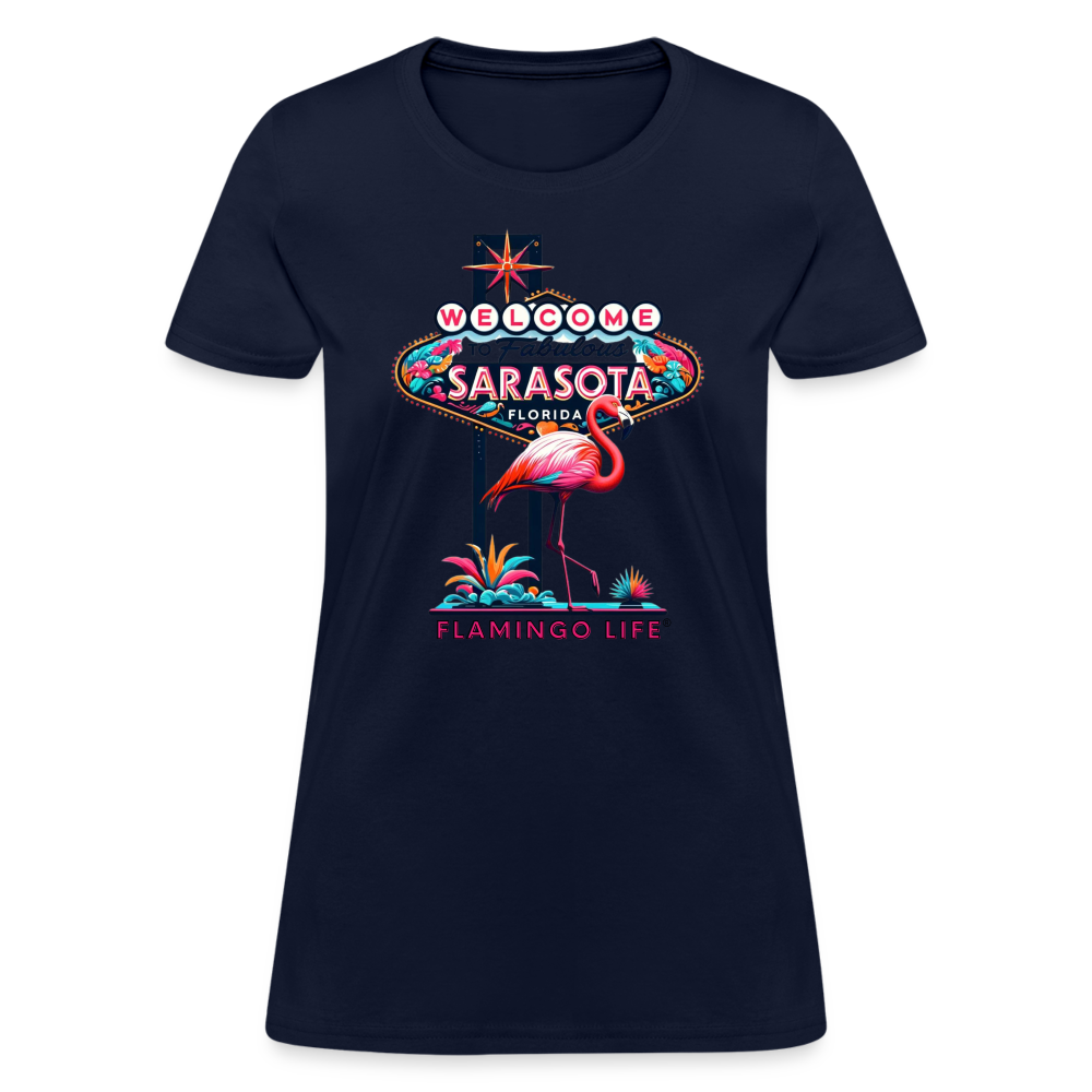 Welcome to Sarasota Women's T-Shirt - navy