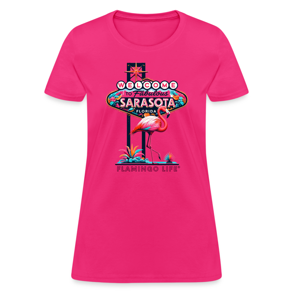 Welcome to Sarasota Women's T-Shirt - fuchsia