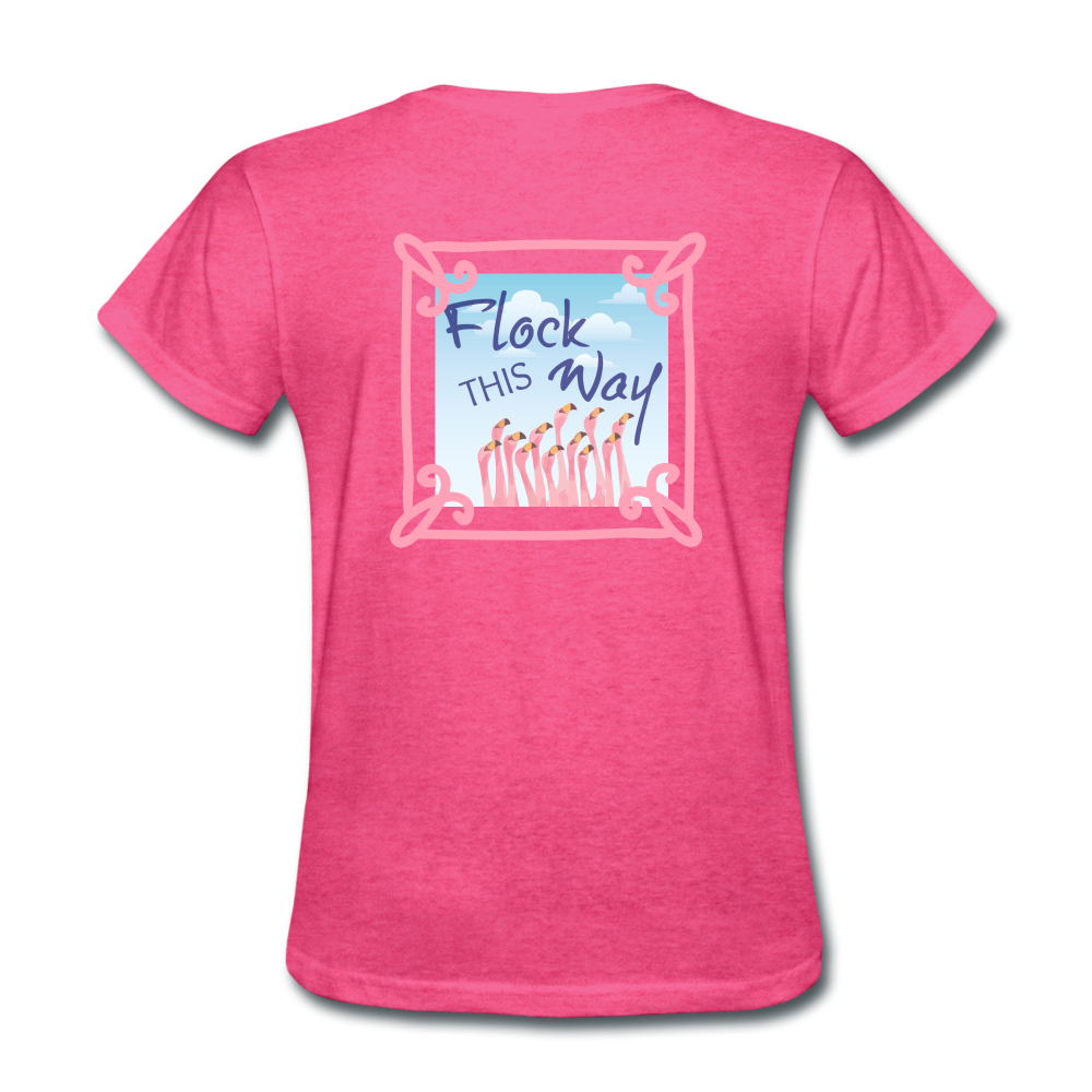 Flock This Way Flamingo Womens T-shirt - The Flamingo Shop