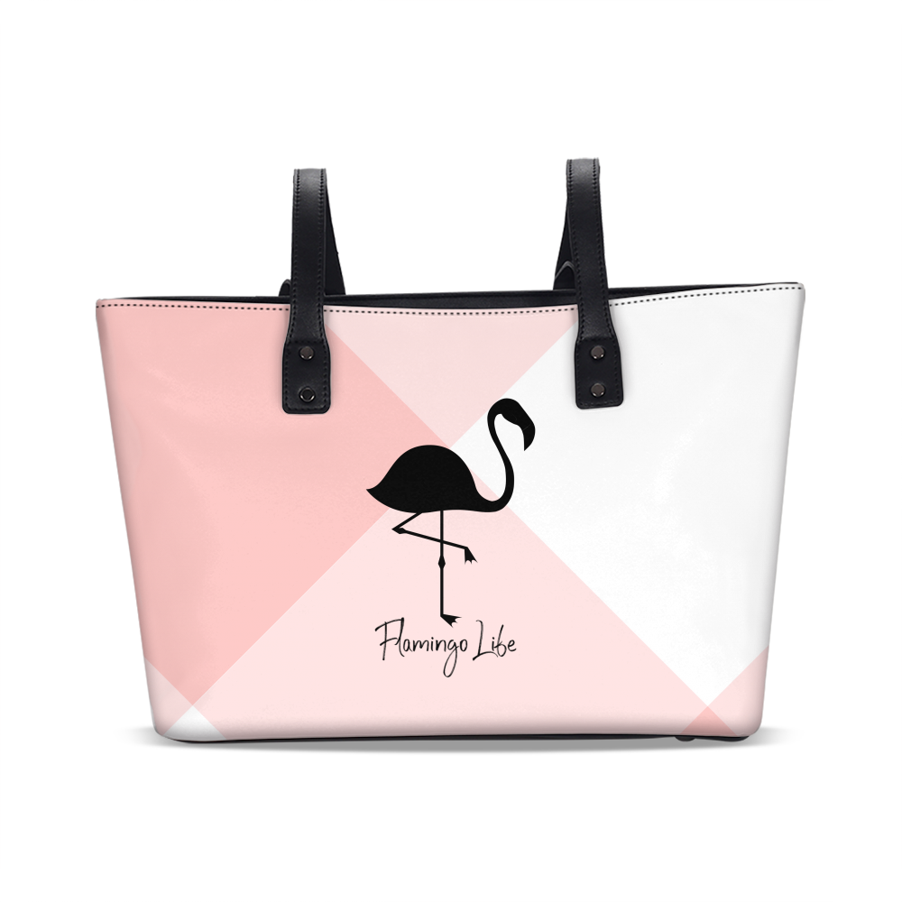 Flamingo Life Pink Plaid Stylish Tote - The Flamingo Shop