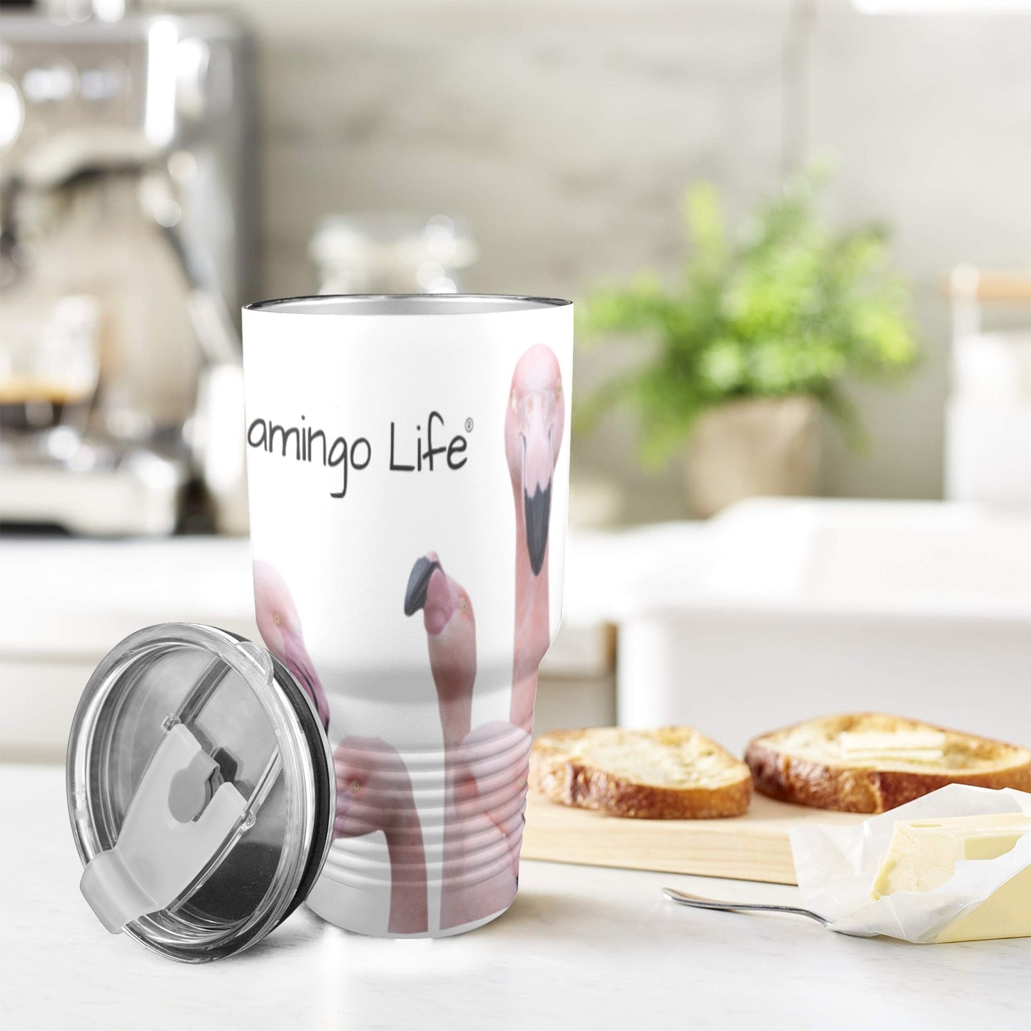 Flamingo Life® Insulated Stainless Steel Tumbler (30oz)