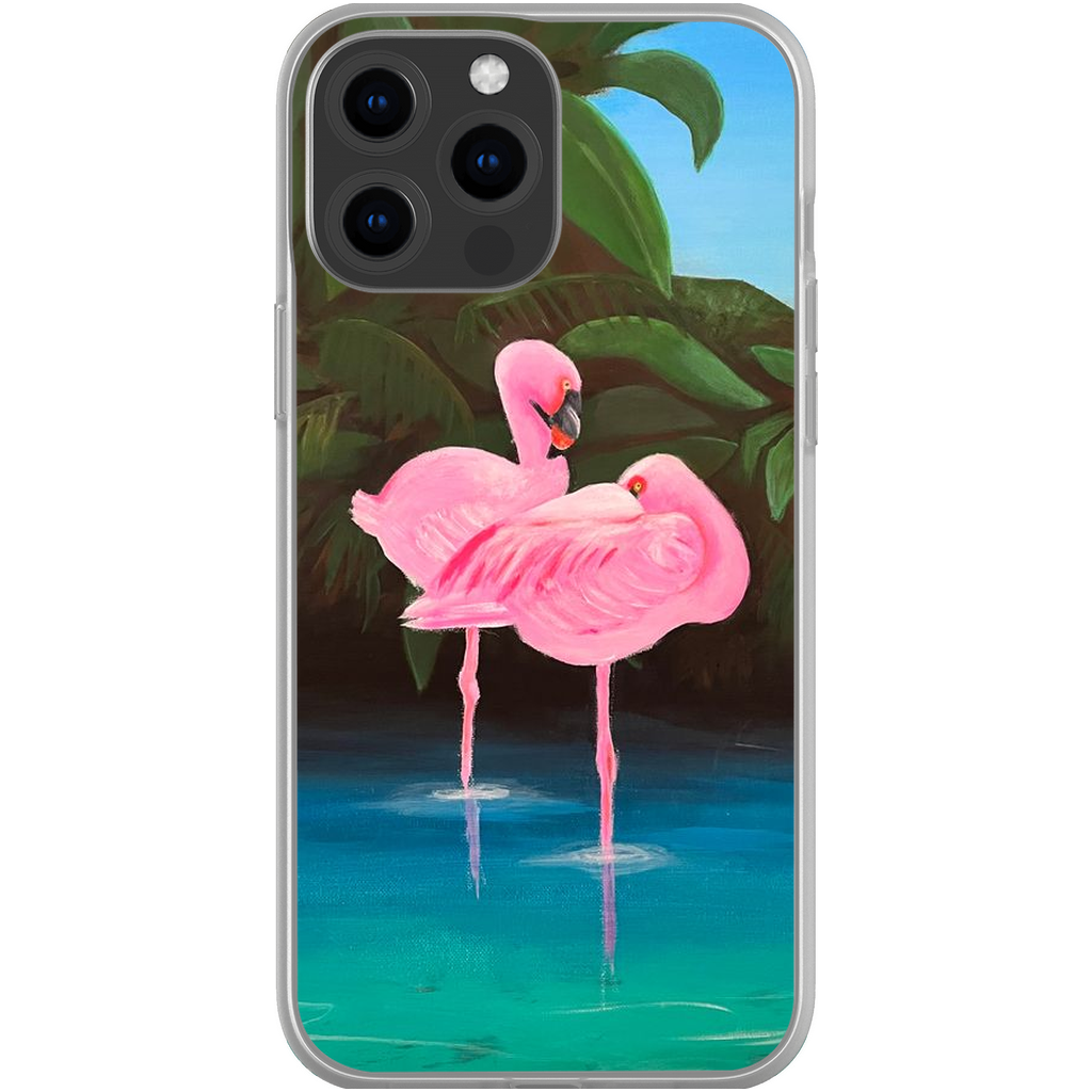Flamingo Lagoon Phone Cases