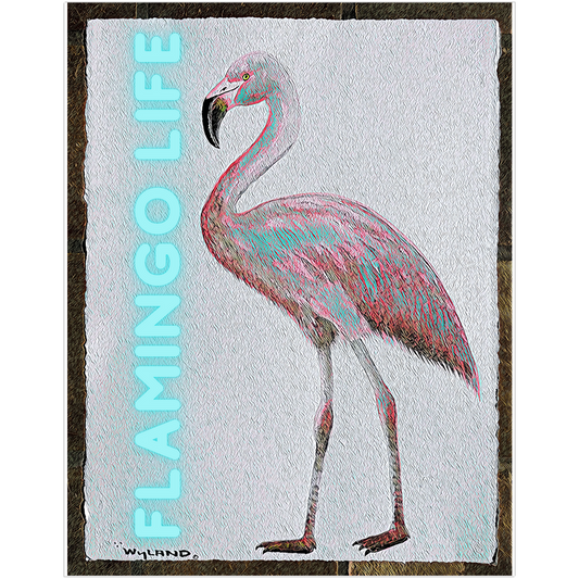WYLAND© Designed Flamingo Life® Art Print