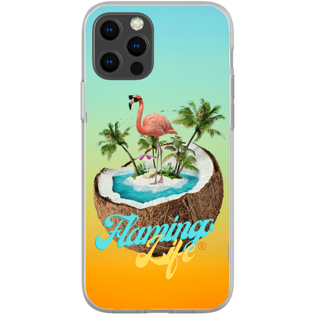 Flamingo Life® in a Coconut Flexi Phone Cases