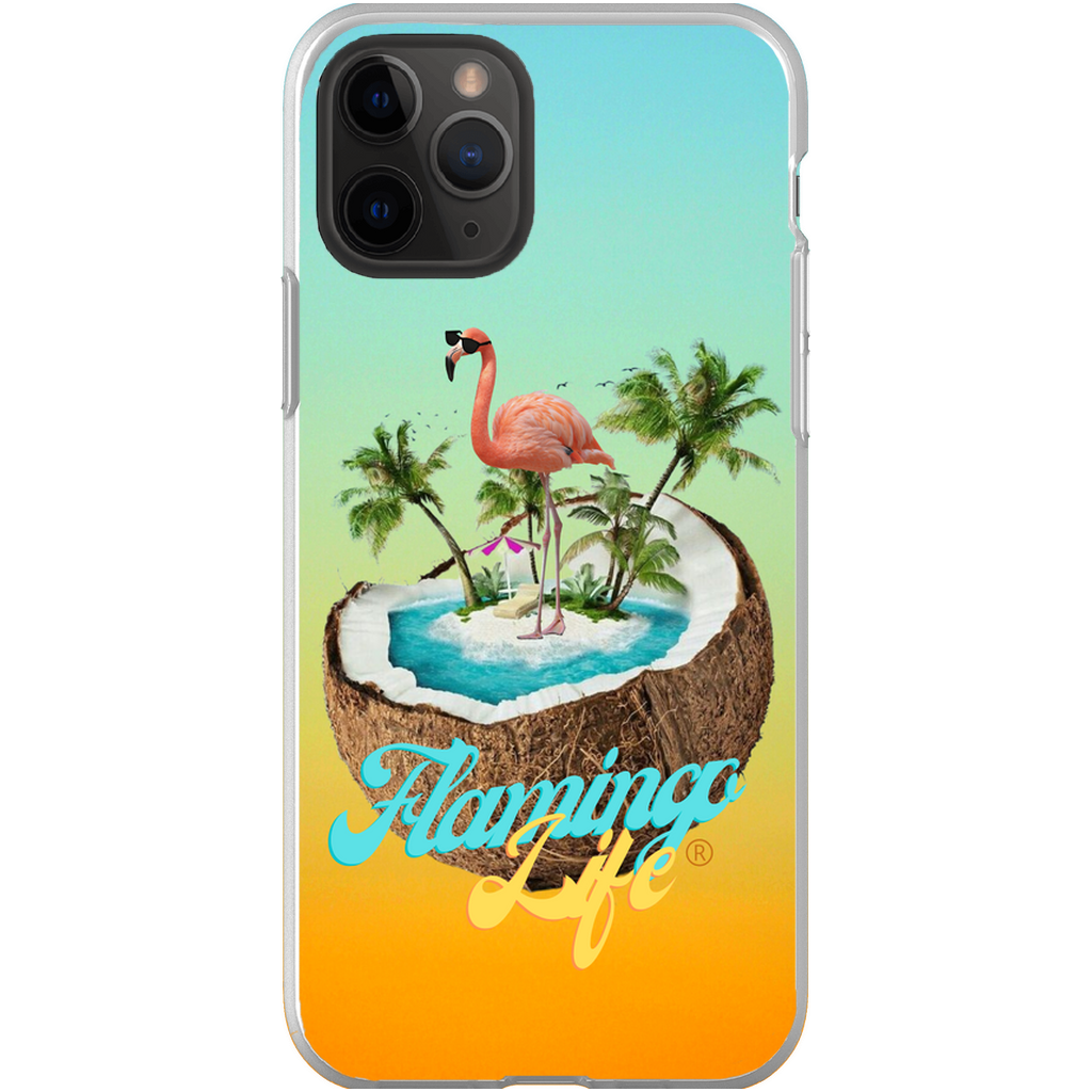 Flamingo Life® in a Coconut Flexi Phone Cases