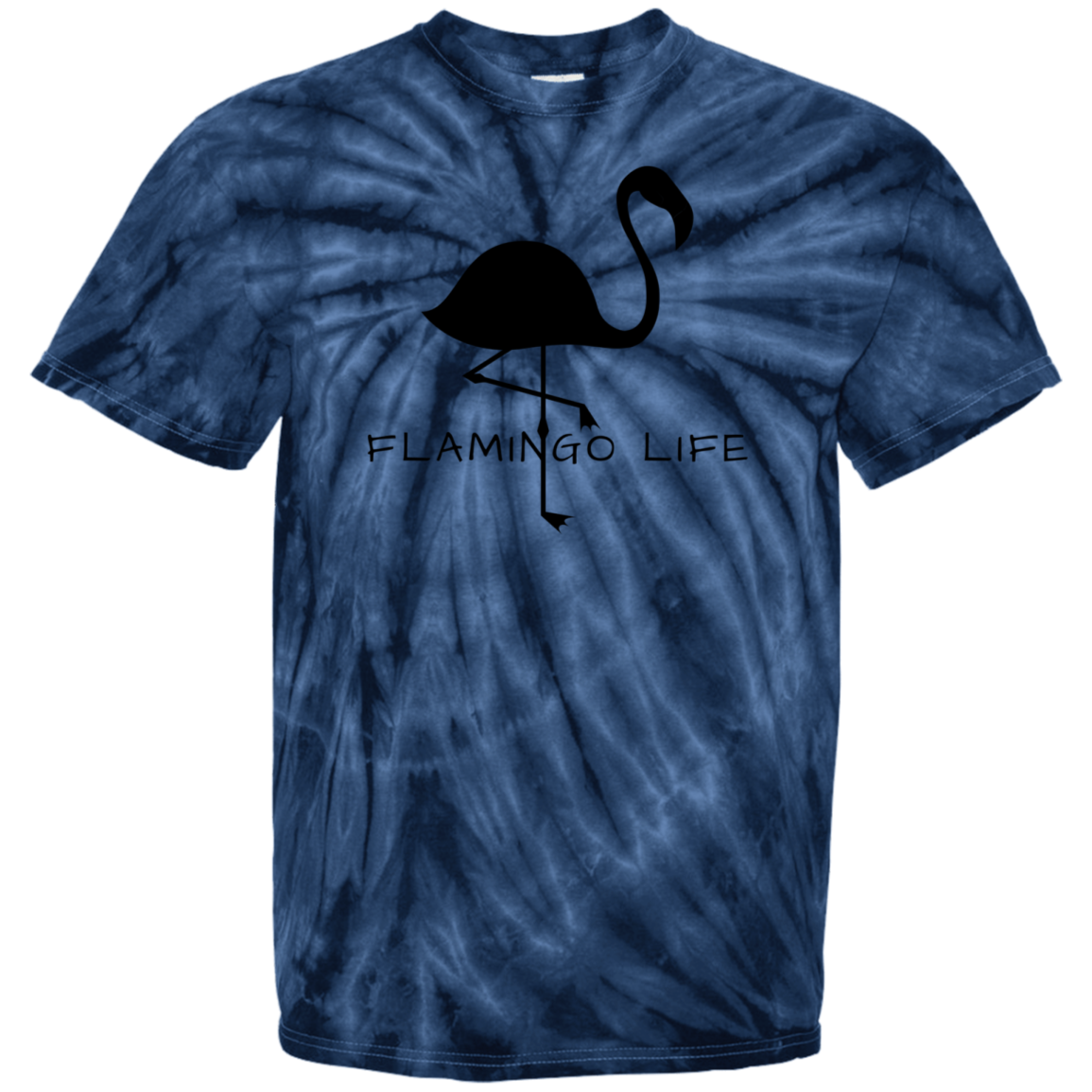 Flamingo Life® Mens 100% Cotton Tie Dye T-Shirt - Sizes up to 5XL
