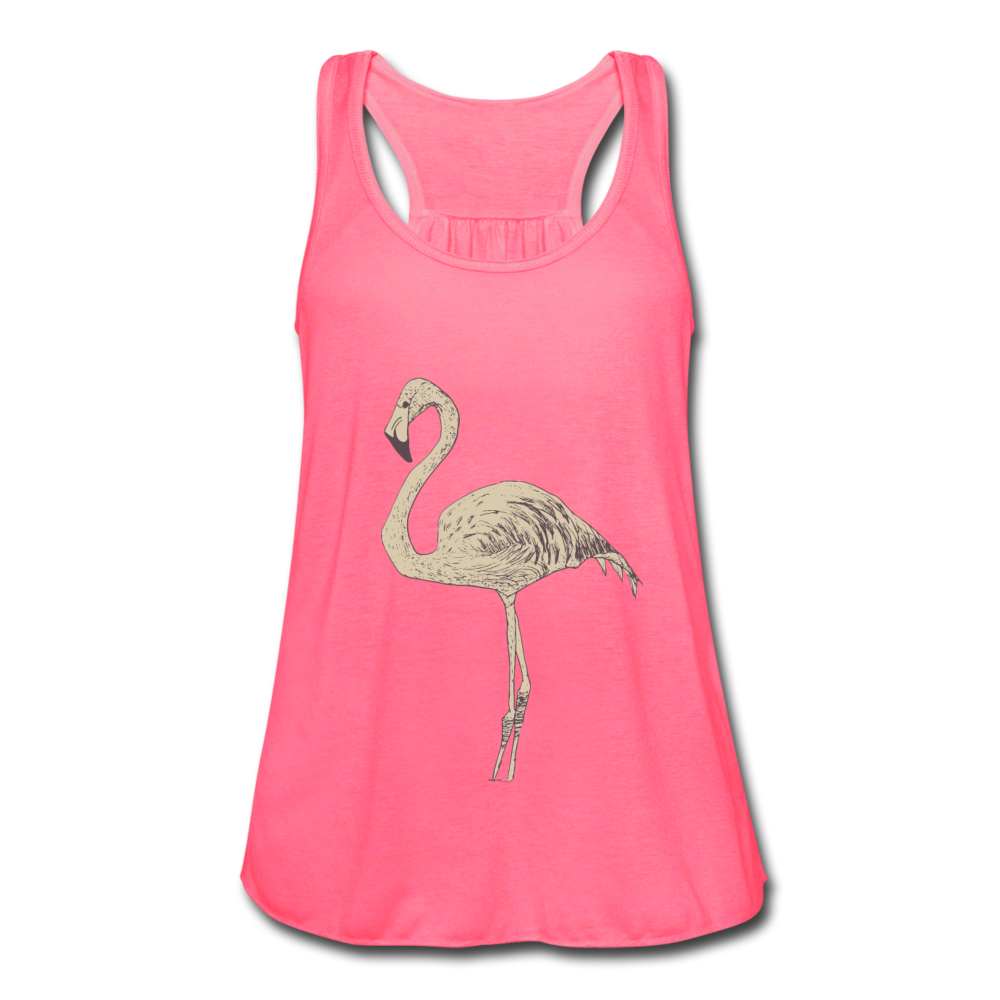 Fabulous Flamingo Women's Flowy Tank Top by Bella - The Flamingo Shop