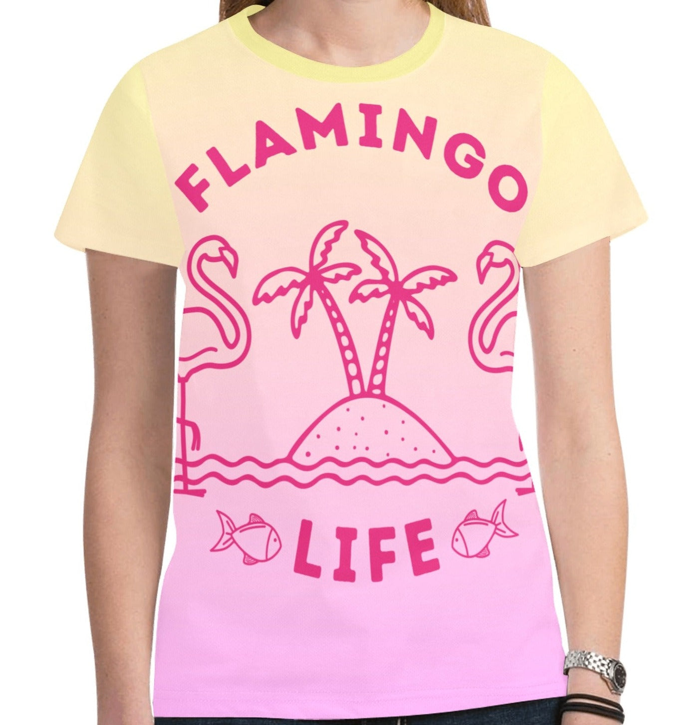 Flamingo Life® Moisture Wicking T-Shirt Womens