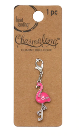 Clip on Flamingo Charm
