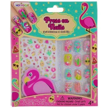 Flamingo Fun Press On Nails