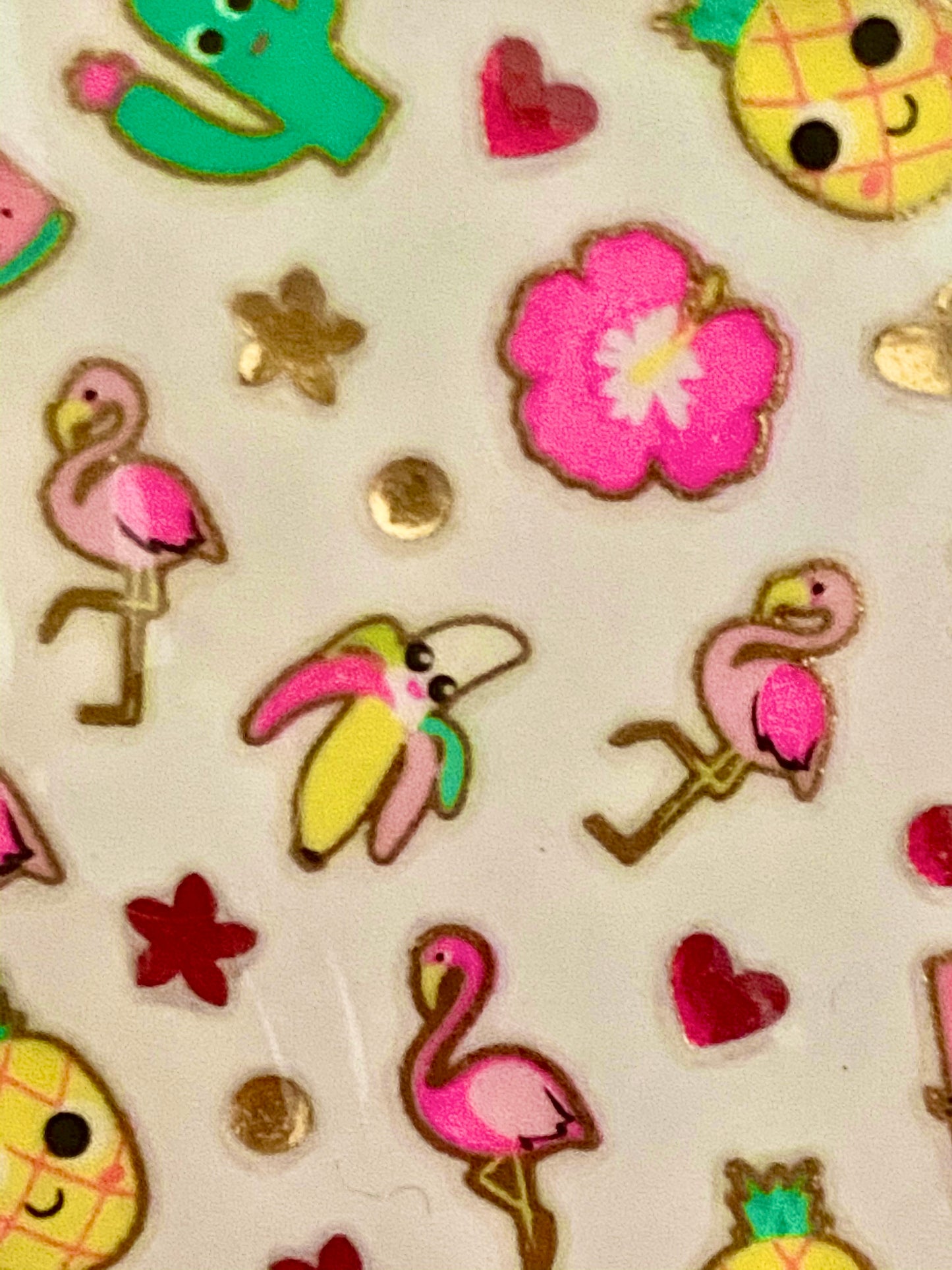 Flamingo Fun Press On Nails