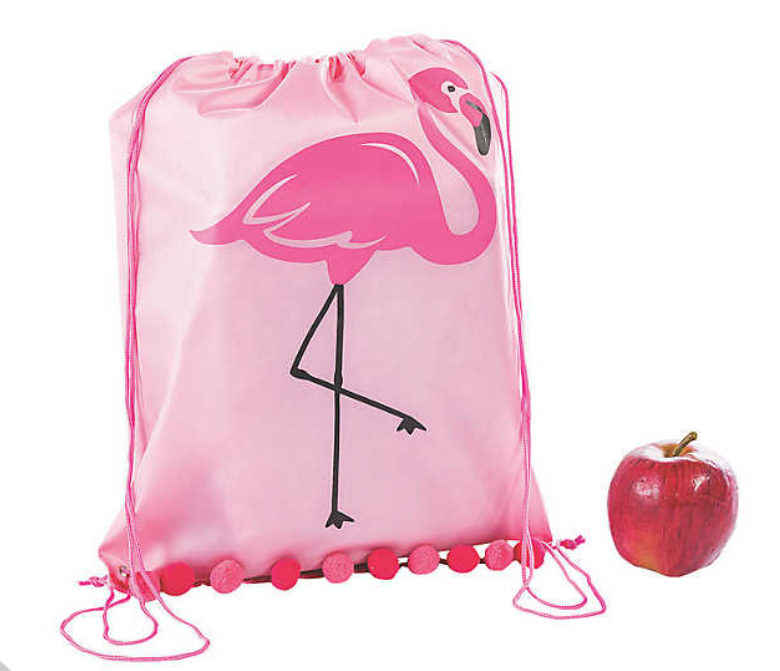 Pom Pom Fringe Cinch Backpack - The Flamingo Shop
