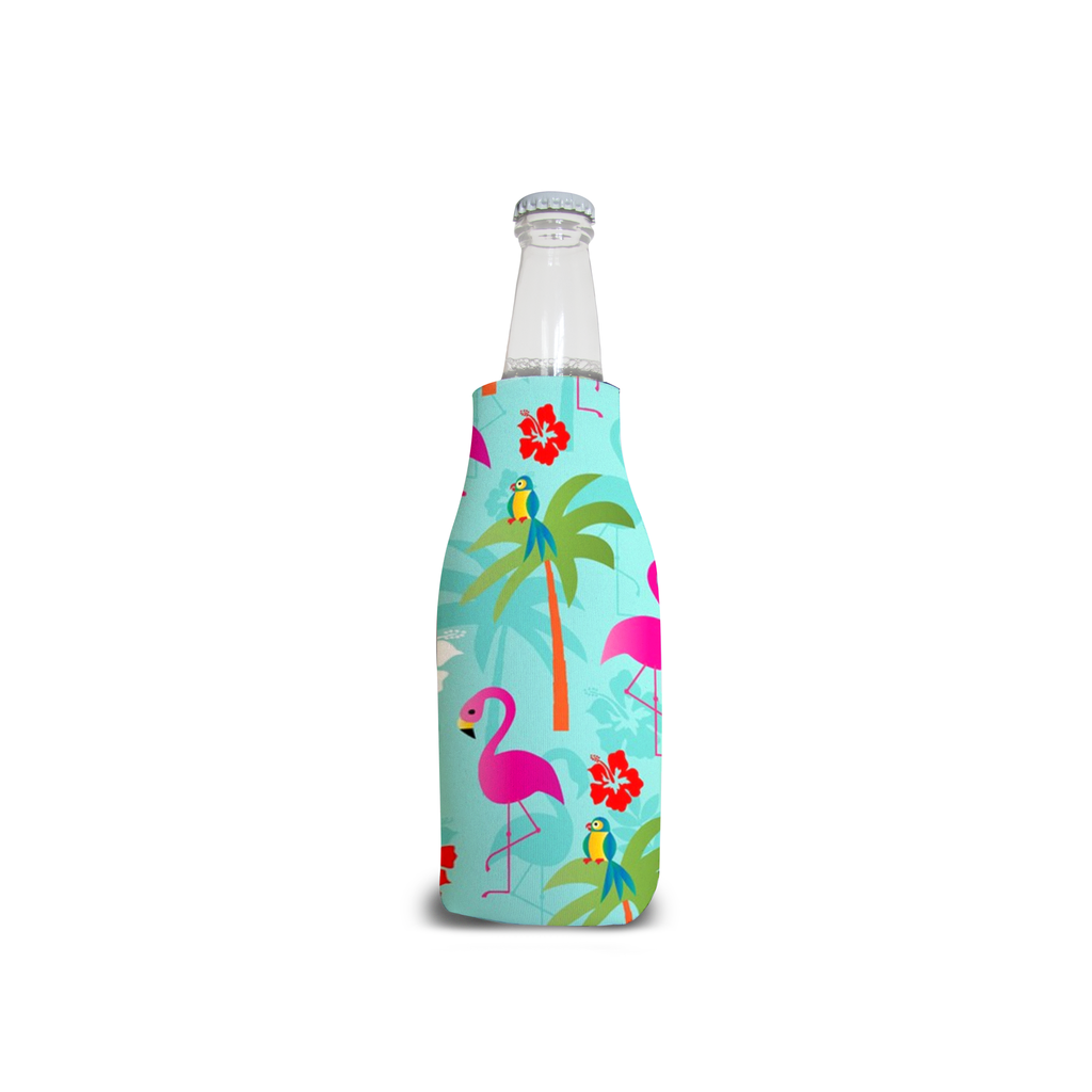 Zippered Flamingo Bottle Cooler - The Flamingo Shop