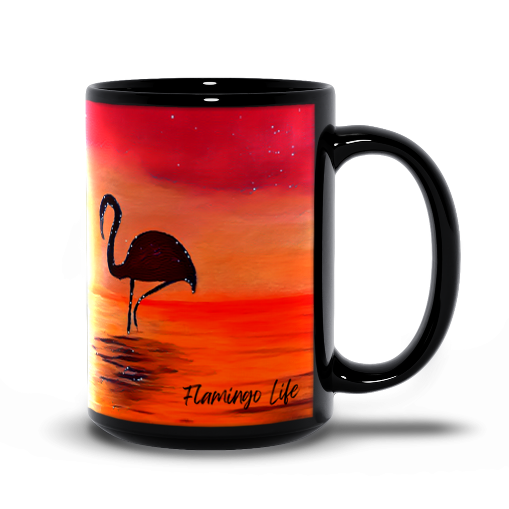 Flamingo Life® Flamingos in the Sunset Coffee Mug