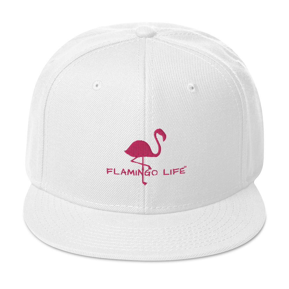 Flamingo Life® Embroidered Snapback Hat