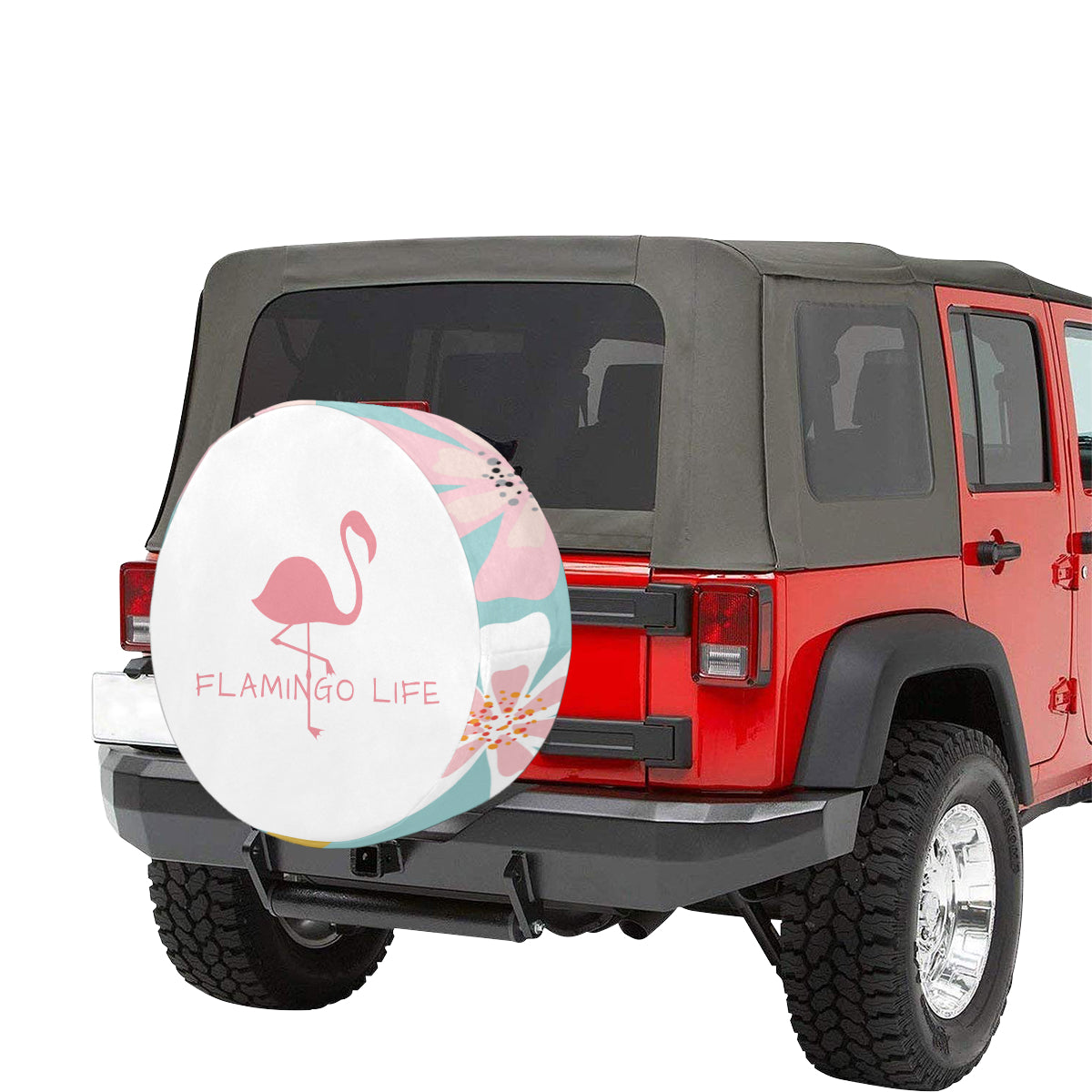Flamingo Life Spare Tire Cover