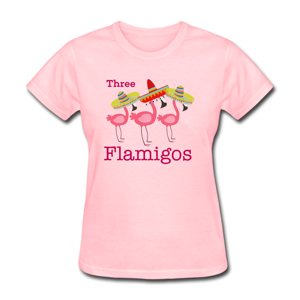 Three Flamigos Women's T-Shirt - The Flamingo Shop
