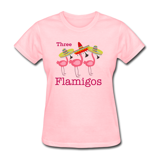 Three Flamigos Women's T-Shirt - The Flamingo Shop