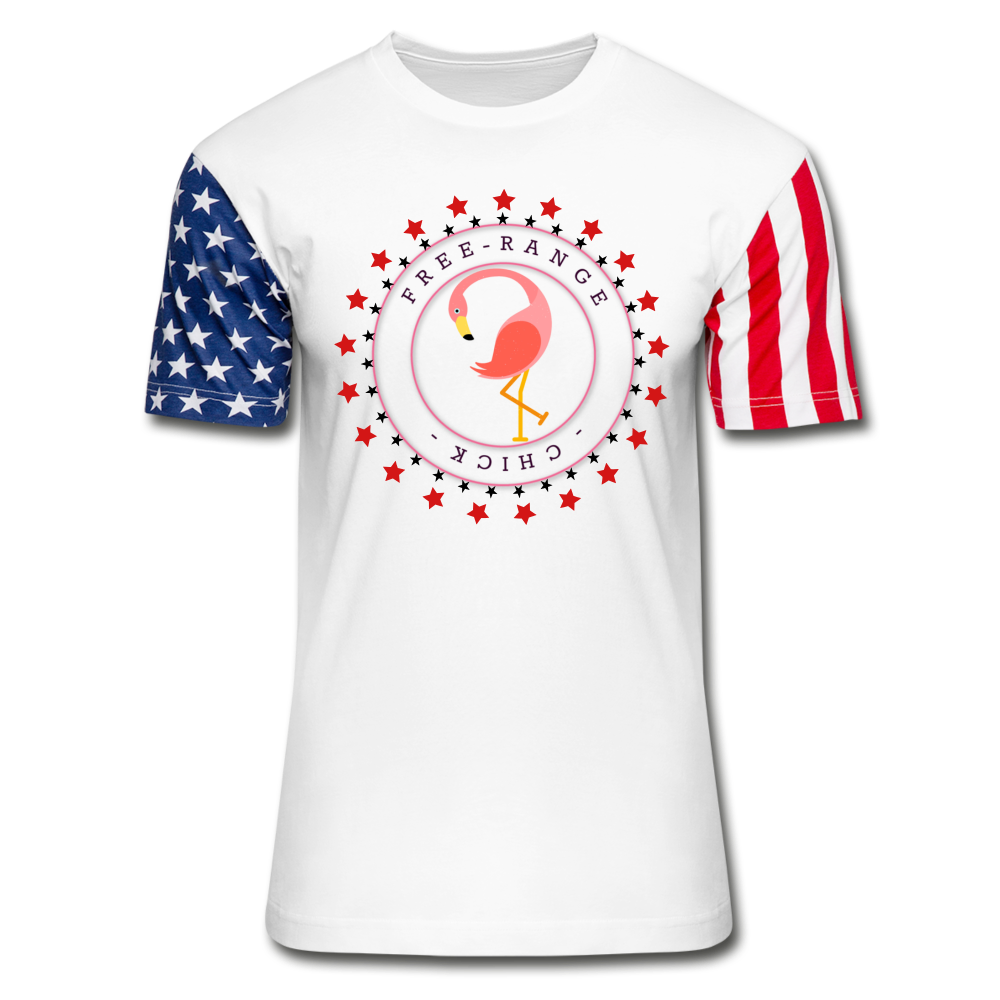 Free Range Chick Stars & Stripes T-Shirt - white