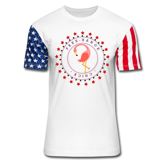 Free Range Chick Stars & Stripes T-Shirt - white