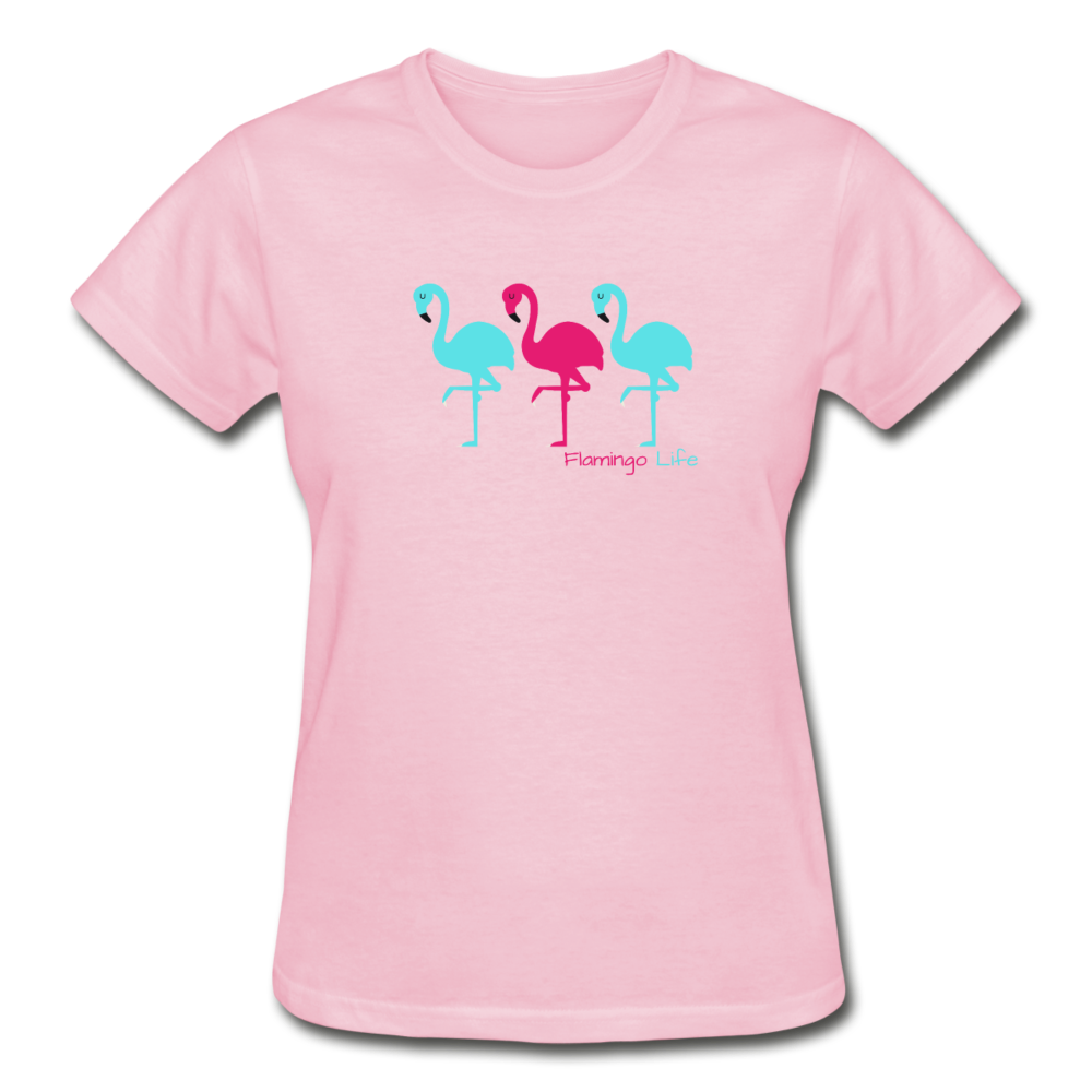 Flamingo Life Ultra Cotton Ladies T-Shirt - light pink