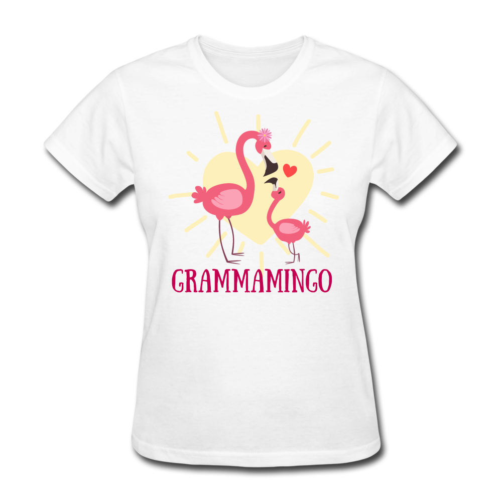 Grammamingo Flamingo Lover's Women's T-Shirt - white