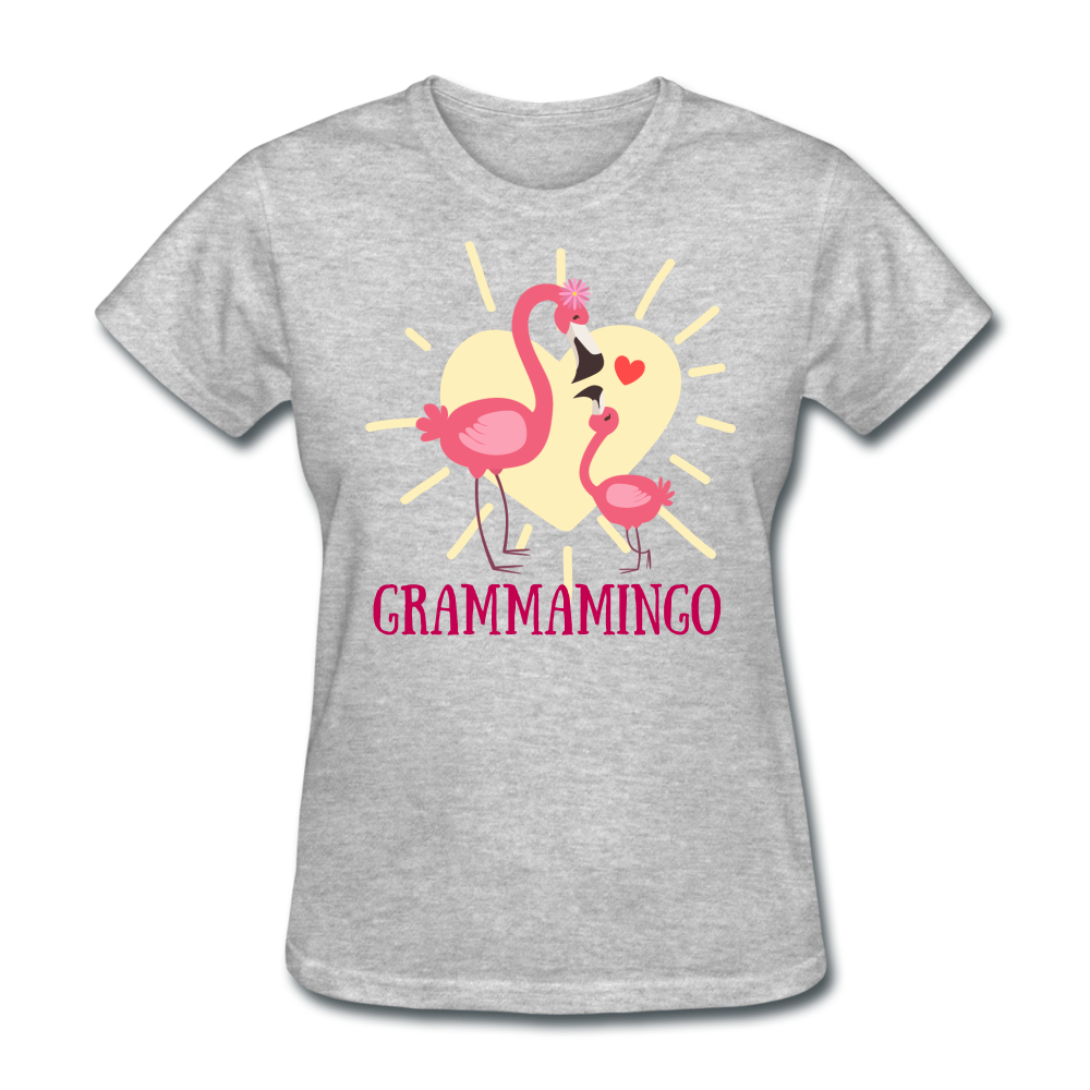 Grammamingo Flamingo Lover's Women's T-Shirt - heather gray