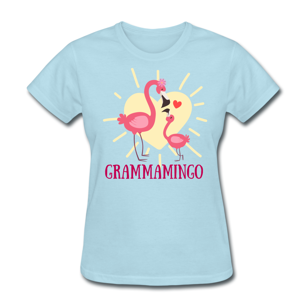 Grammamingo Flamingo Lover's Women's T-Shirt - powder blue