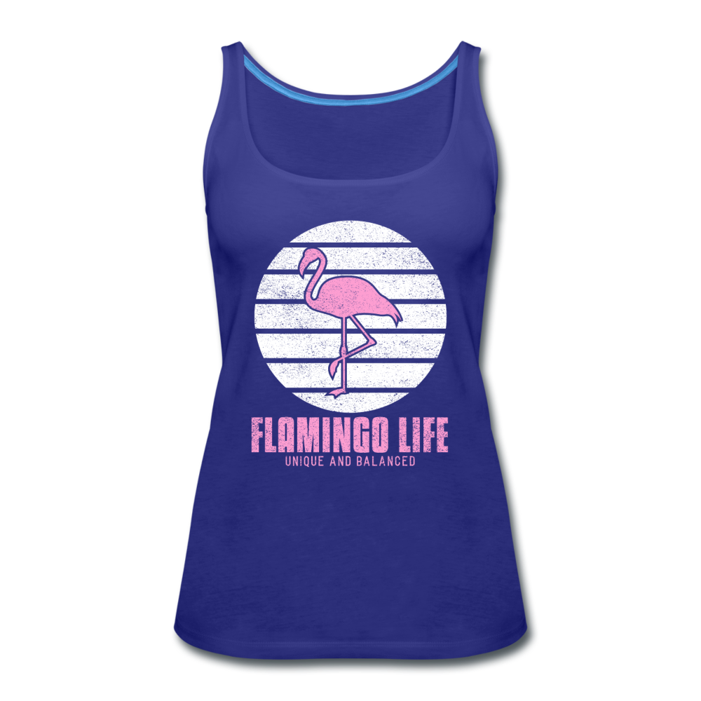 Flamingo Life® Shadow Women’s Tank Top - royal blue
