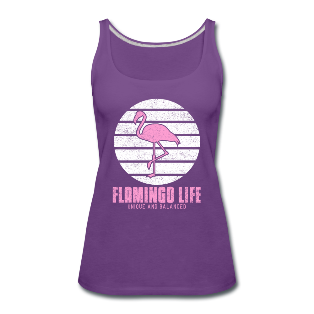 Flamingo Life® Shadow Women’s Tank Top - purple