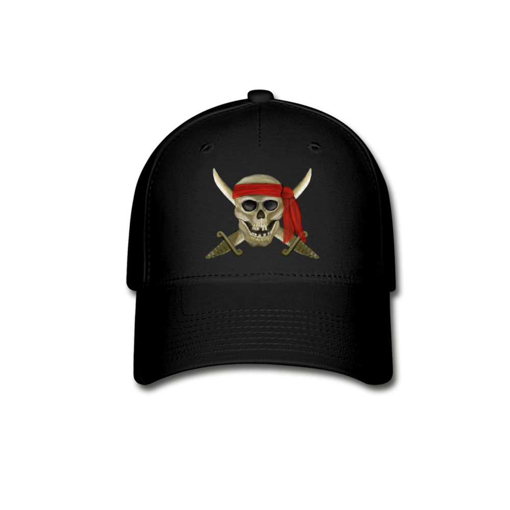 Jolly Roger Baseball Cap - black