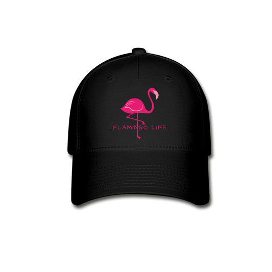 Flamingo Life® Flex Fit Baseball Cap - black