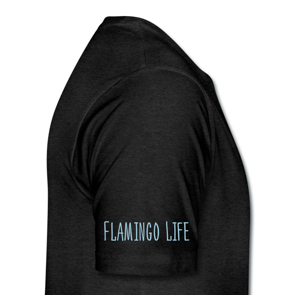 Flamingo Life® WYLAND© Designed Mens T-Shirt (Sizes up to 5XL) - charcoal gray
