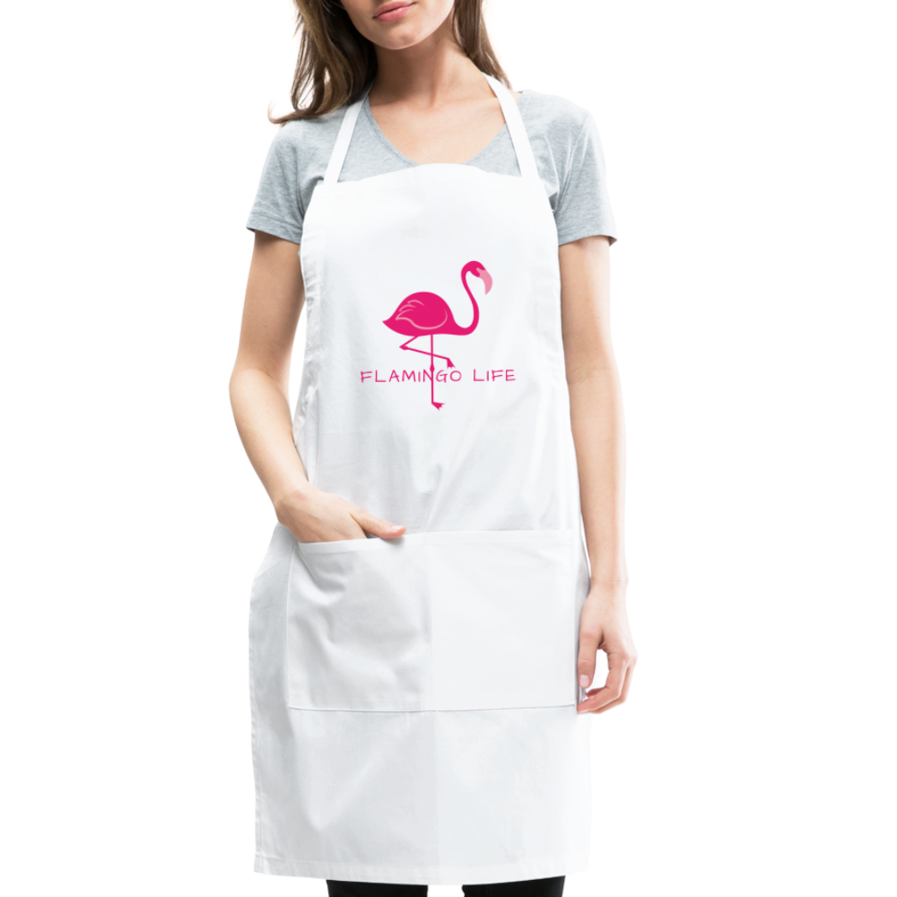 Flamingo Life® Adjustable Apron - white