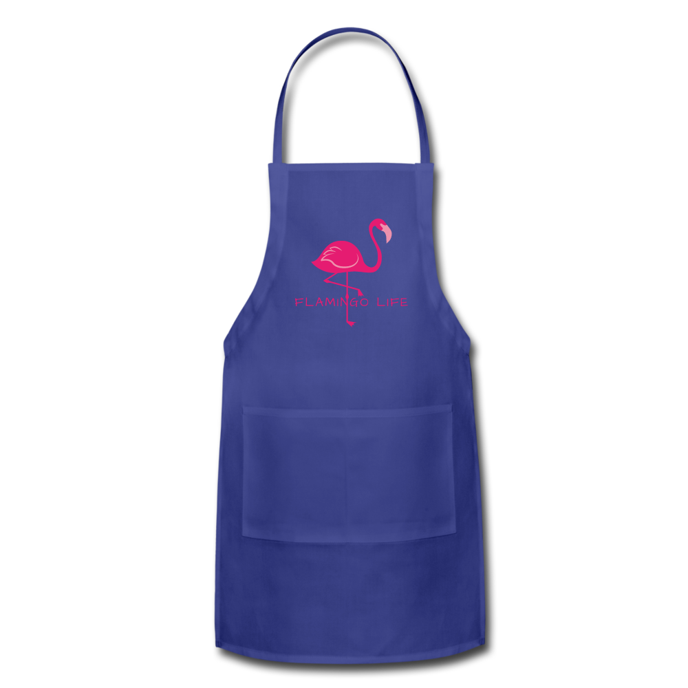 Flamingo Life® Adjustable Apron - royal blue