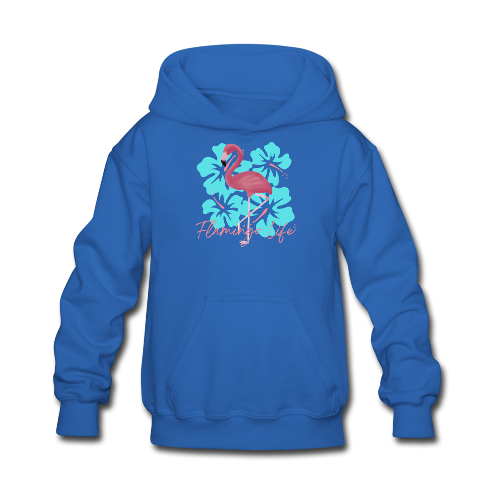 Flamingo Life® Kids' Hoodie - royal blue