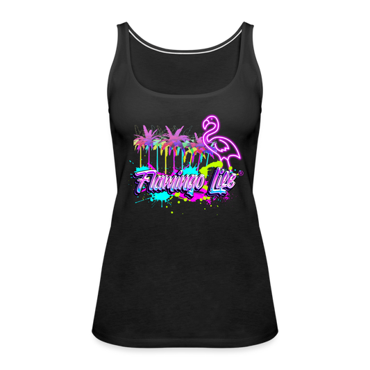 Neon Flamingo Life® Women’s Tank Top (in 4 Colors) - black