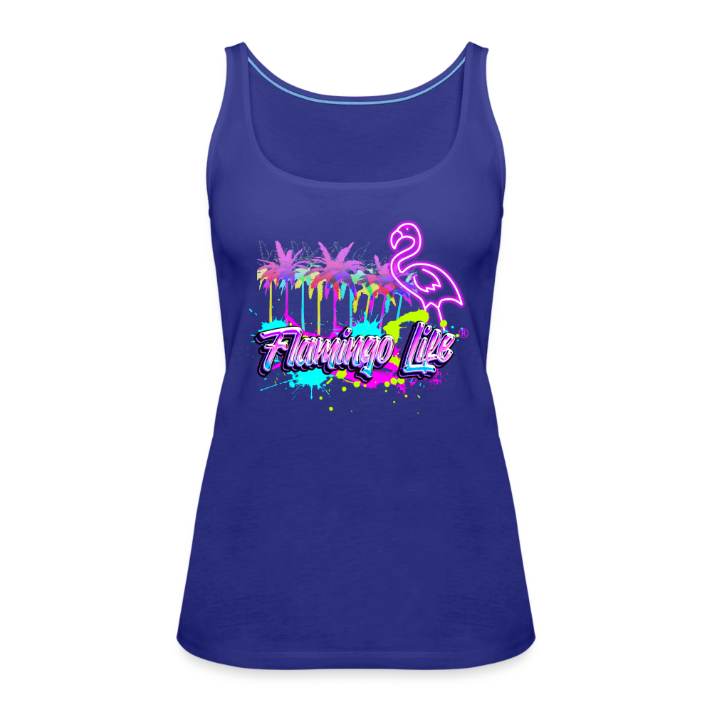 Neon Flamingo Life® Women’s Tank Top (in 4 Colors) - royal blue